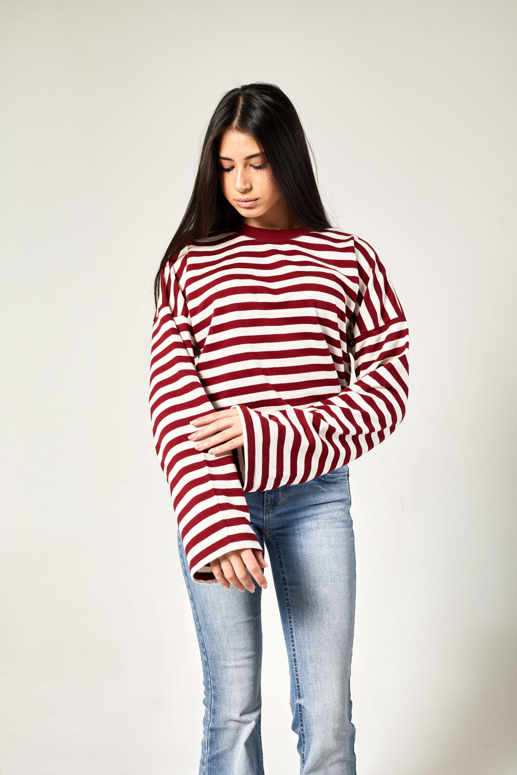 LONG SLEEVE STRIPED T-SHIRT