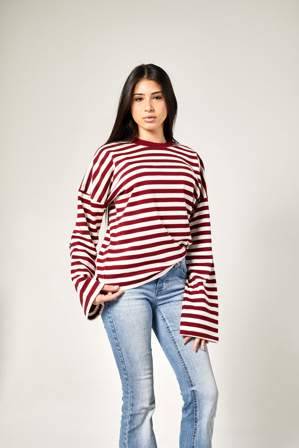 LONG SLEEVE STRIPED T-SHIRT