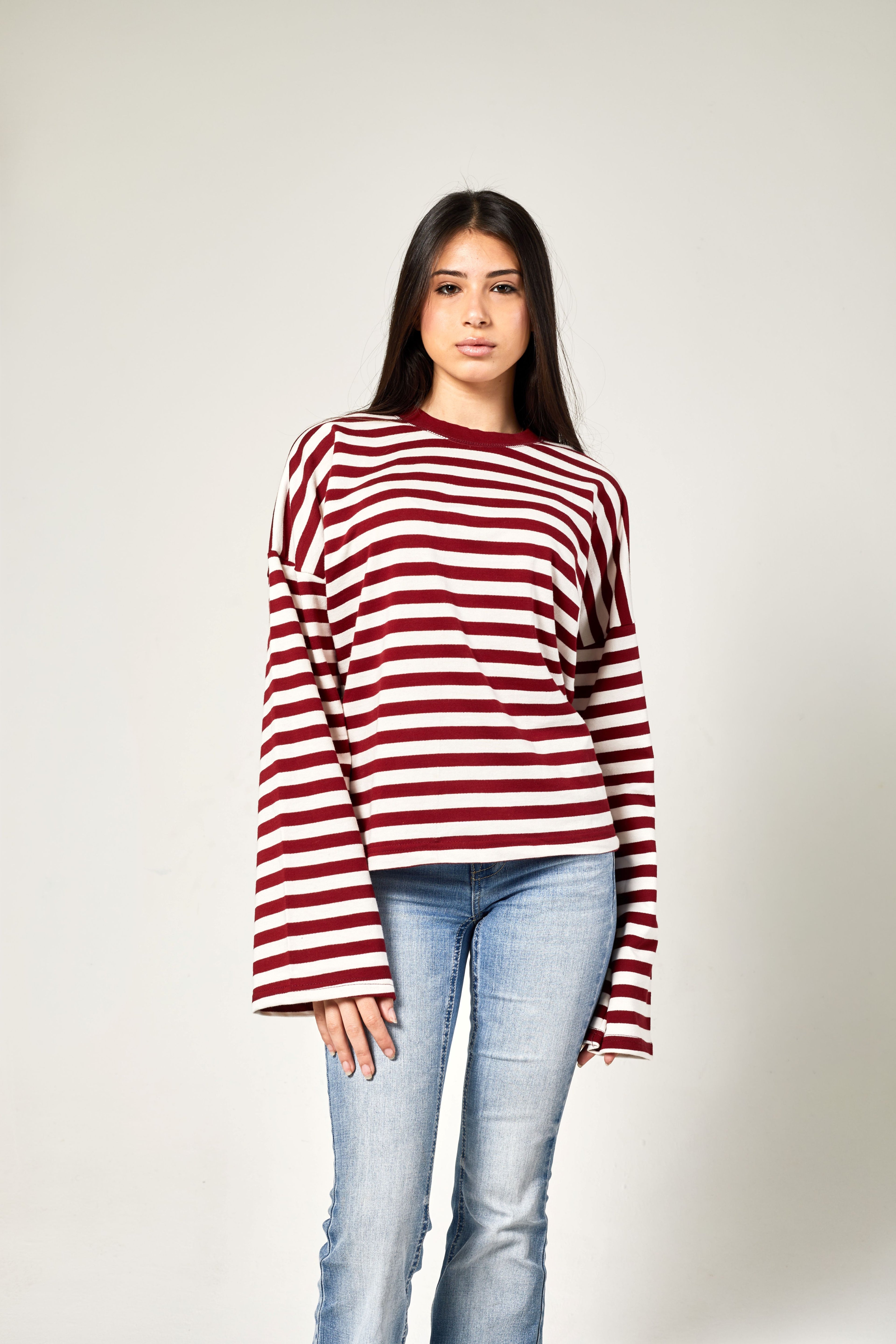 LONG SLEEVE STRIPED T-SHIRT