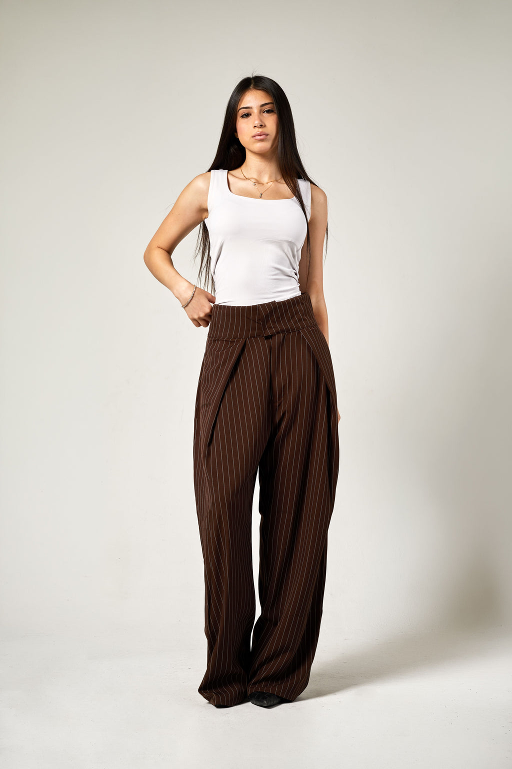 BALLOON PLEATED TROUSERS
