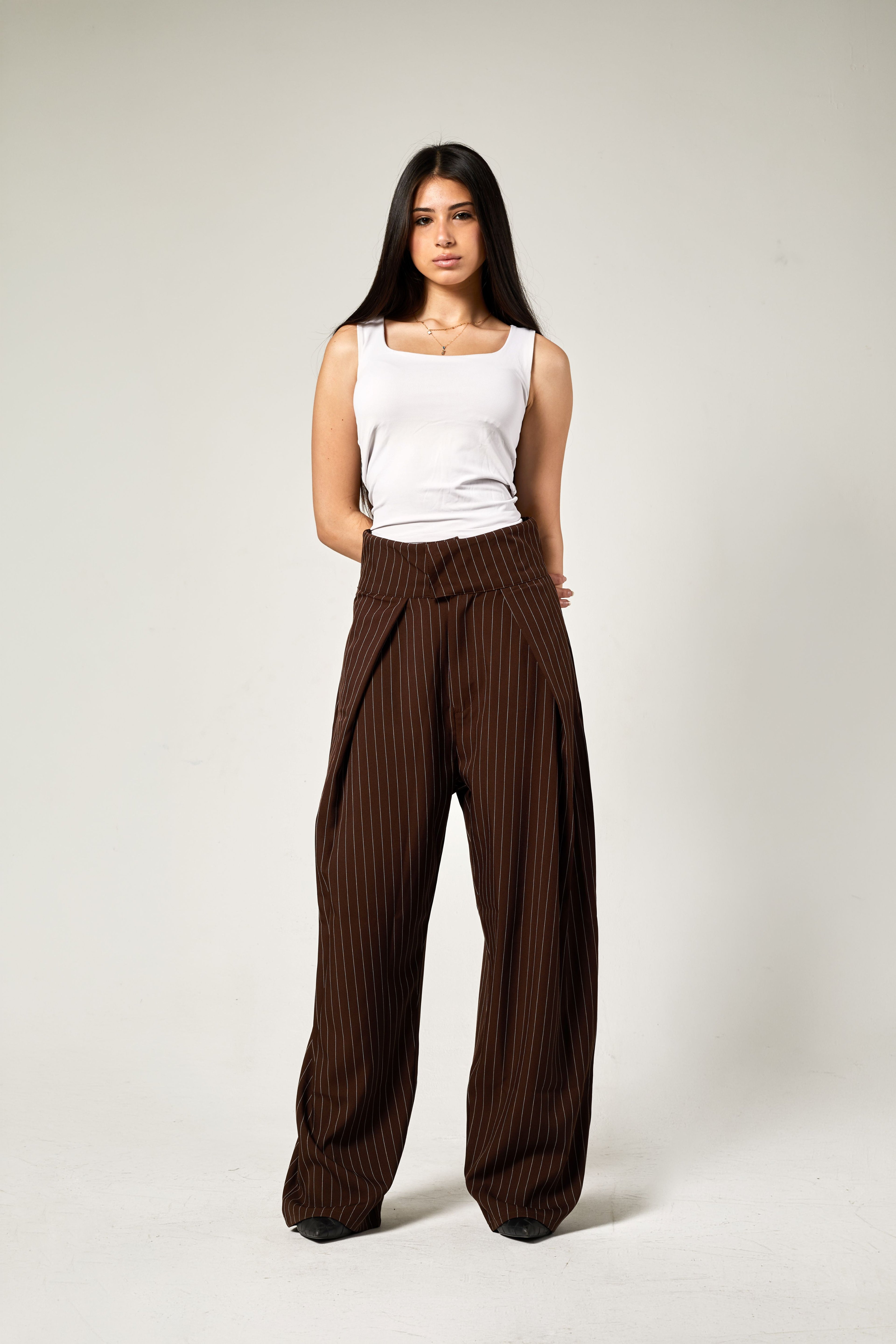 BALLOON PLEATED TROUSERS